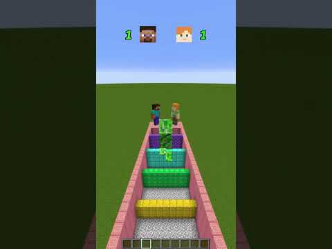 Boys VS girl in a minecraft obstacle competition !