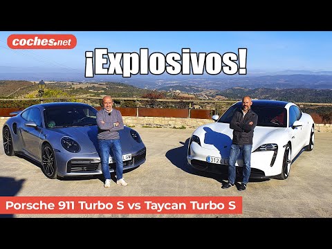 Porsche Taycan vs 911 Turbo S | Comparativa / Prueba / Review en español | coches.net