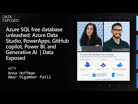 Azure SQL free database: Azure Data Studio, PowerApps, GitHub copilot, Power BI, and Generative AI