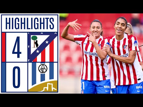 ATLÉTICO DE MADRID 4 - 0 ALHAMA CF ELPOZO | RESUMEN LIGA F MOEVE
