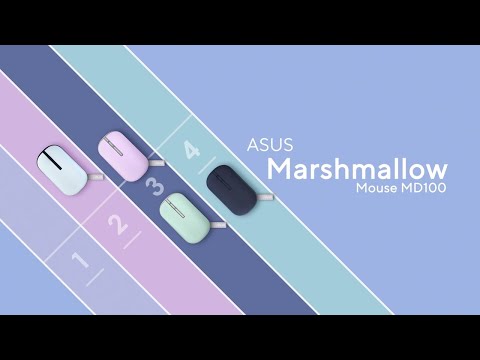 Compact, colorful and portable - ASUS Marshmallow Mouse MD100 | ASUS