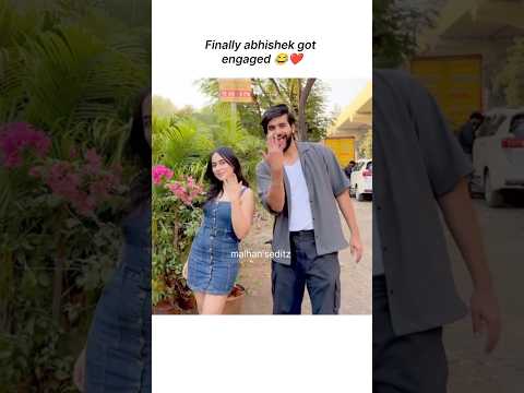Abhishek got engaged 😍❤️ #fukrainsaan #triggeredinsaan #trendingshorts #shortsfeed #shorts #love