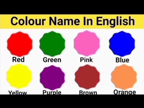 रंगों के नाम | 15 Colours name Hindi and English रंगों के नाम हिंदी और इंग्लिश में | Colour Name