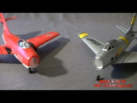 E-Flite UMX Mig-15 vs Great Planes Micro F-86: Micro EDF Shootout! - UCqFj04rRJs6TJIwsVvCQK6A