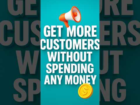 Get more customers without spending any money 💰 Still trying to grow your business all alone? 🤯