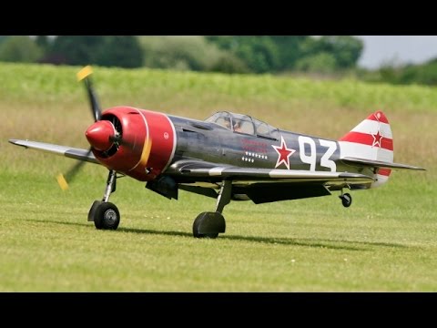 GIANT 3.5:1 SCALE RC LAVOCHKIN LA-7 MOKI 250cc - MICK BURRELL AT ROUGHAM MODEL AIRCRAFT SHOW - 2014 - UCMQ5IpqQ9PoRKKJI2HkUxEw