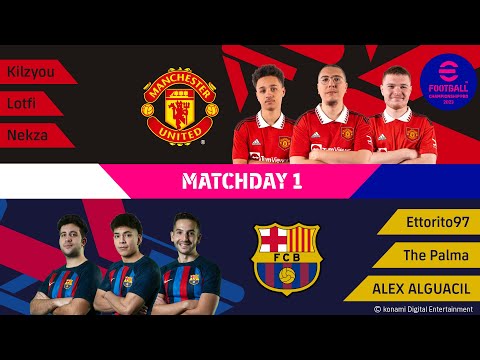 eFootball Championship Pro | Manchester United v Barcelona | LIVE SAT 12:00 (GMT) / 13:00 (CET)