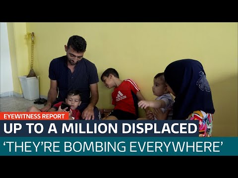Lebanon families sleeping under the sky for fear of collapsing buildings | ITV News