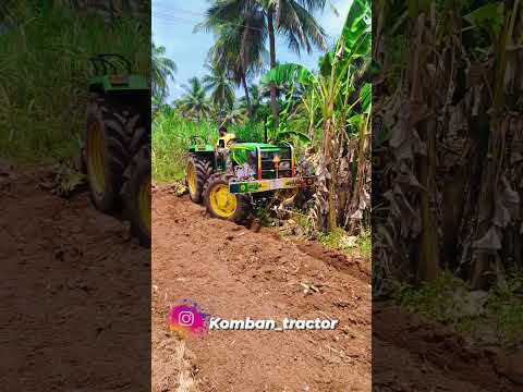 🚜Johndeer tractor 🔥  banana mulching 💥