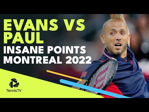 Dan Evans vs Tommy Paul Insane Tennis Points! | Montreal Quarter-Final 2022