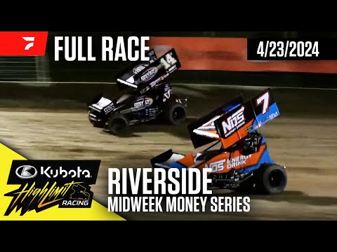 FULL RACE: Kubota High Limit Racing at Riverside Int'l Speedway 4/23/2024 - dirt track racing video image
