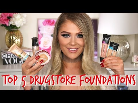 TOP 5 DRUGSTORE FOUNDATIONS 2017 - UCji7wwhcGBhI0MIlxytFp4Q