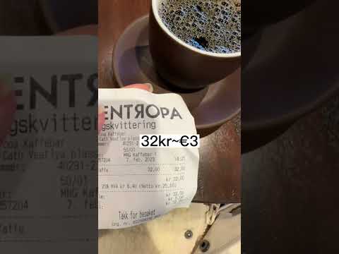 Сколько стоит кофе в Норвегии? #норвегия #норвежский #цены