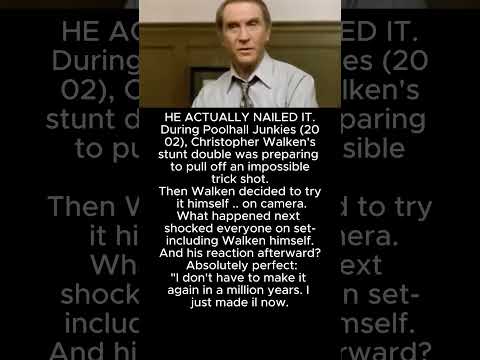 Christopher Walken ACTUALLY Nailed the Impossible Pool Shot#shorts