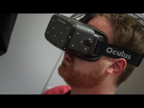 Oculus Rift "Crystal Cove" Prototype Hands-On (1080p OLED + Positional Tracking) at CES 2014 - UCiDJtJKMICpb9B1qf7qjEOA