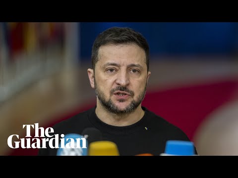 Zelenskiyy gives statement at EU summit – watch live