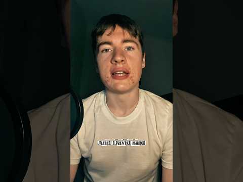 David Standin On Bidness (Samuel 17:45-46) #fypシ #goliath #kingdavid #dailyverse #viral