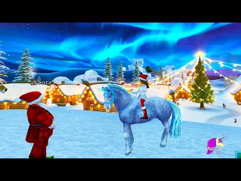 Color Changing Ice Unicorn ! Buying New Star Stable Horse in Christmas Snow Village - Roleplay Video - UCIX3yM9t4sCewZS9XsqJb9Q