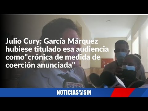 García Márquez hubiese titulado audiencia como "crónica de medida de coerción anunciada"