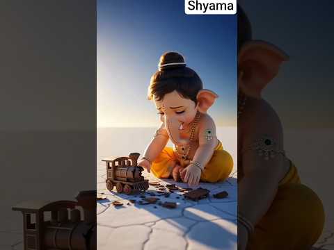 गणेशजी को कचरे में मिली रेल गाड़ी 🚙 #viral #mata #parvati #ganesh  #diwalivibes #viral  #viralvideos