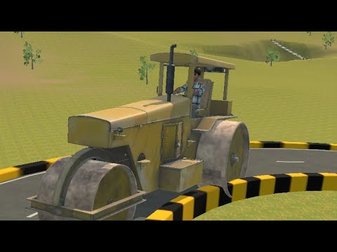 Ramp challenge Road Roller Power test guys #Indian #vehicles #simulator #3d