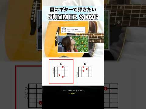 簡単４コードで弾ける…『YUI：SUMMER SONG』