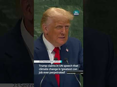 The climate change 'hoax' and countries 'going to hell': Trump addresses the UN | ITV News