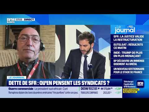 BFM : Dette de SFR   "Cela va devenir une boucherie sociale", alerte Olivier Lelong, CFDT