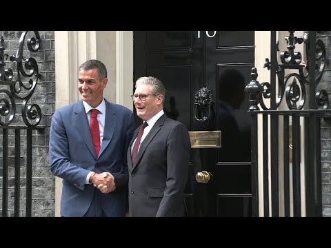 Spanish PM Sanchez arrives at Downing Street for talks with UK PM Starmer | AFP