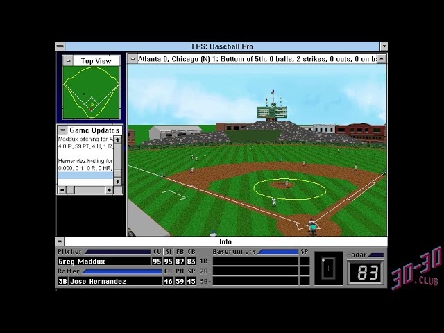 Front Page Sports: Baseball Pro 96 Season