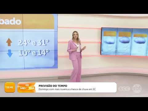 Fim de semana com calor e chance de chuva em SC | Tempo | SCC Meio-Dia