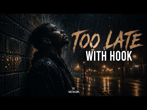 "Too Late" (with hook) | Rap Instrumental | Sad Rap Beat With Hook