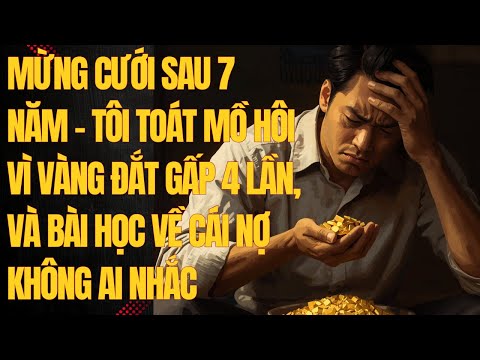 Mừng cưới sau 7 năm – tôi toát mồ hôi vì vàng đắt gấp 4 lần, và bài học về cái nợ không ai nhắc
