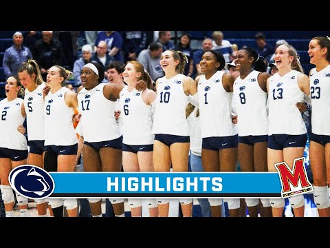 Penn State at Maryland | Highlights | Big Ten Volleyball