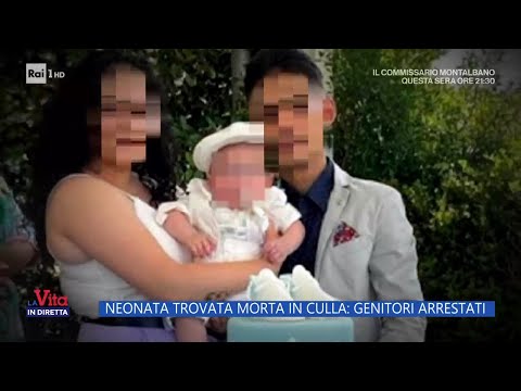 Neonata trovata morta nella culla: genitori arrestati - La Vita in diretta - 15/11/2023