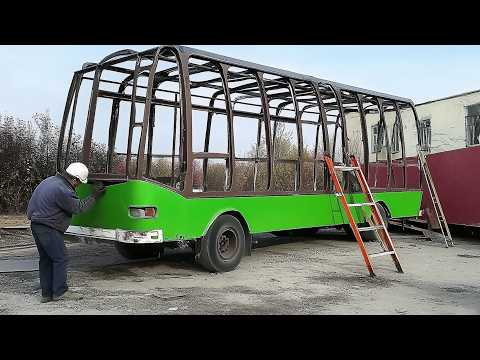 Man Turns OLD BUS into Amazing MOBILE HOME | DIY Conversion by @guvencsyn