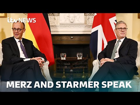 Starmer speaks at conference with Merz in first remarks since suspending Labour MPs