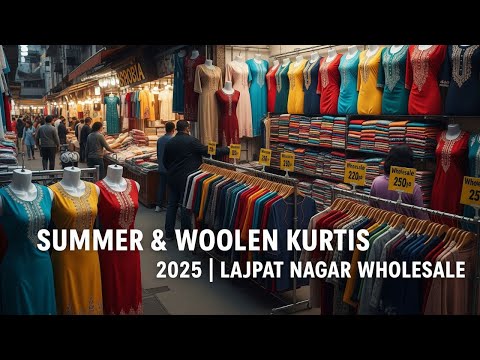 New Kurti Collection 2025 🧵 | Summer & Woolen Kurtis Wholesale Market Delhi Lajpat Nagar