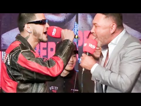 Berlanga & De La Hoya ERUPT & GO AT IT; Berlanga STEPS TO SLAP him after MAKING IT RAIN on STRIPPER