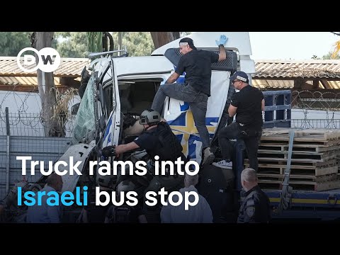 Truck rams into bus stop near Israeli military base | DW News