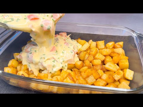 The most delicious potato recipe! You will di it every day! Quick and easy dinner!