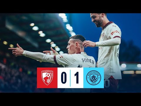 HIGHLIGHTS! FODEN STRIKE ENOUGH TO SEE OFF CHERRIES | BOURNEMOUTH 0-1 MAN CITY | PREMIER LEAGUE