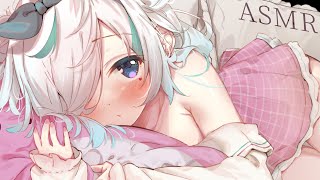 【ASMR】何も聞こえないように塞いでてあげる..⯎ね。耳塞ぎ。耳元吐息と耳ふー。睡眠導入/作業用。【#イル_フローラ/Vtuber】