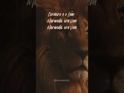 Continuamos declarando... Cordeiro e o leão, maranata ora vem 🎶