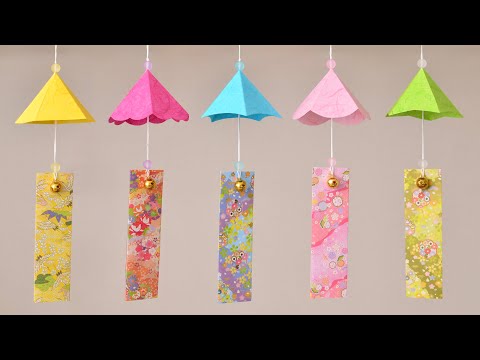 【100均DIY】紙で作る風鈴②🎐wind bell