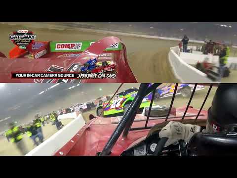 #121 Jon Mitchell at the Gateway Dirt Nationals 2024 Super Late Model - dirt track racing video image