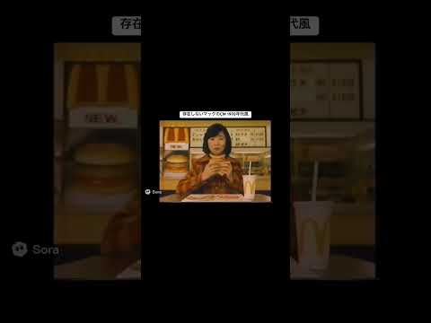 存在しない昔のマックのCM #sora2