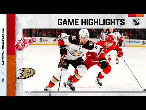 Red Wings @ Ducks 1/9/22 | NHL Highlights