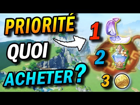 ATTENTION à la BOUTIQUE ! Calculs quoi acheter en priorité ...