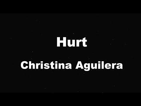 Karaoke♬ Hurt - Christina Aguilera 【No Guide Melody】 Instrumental